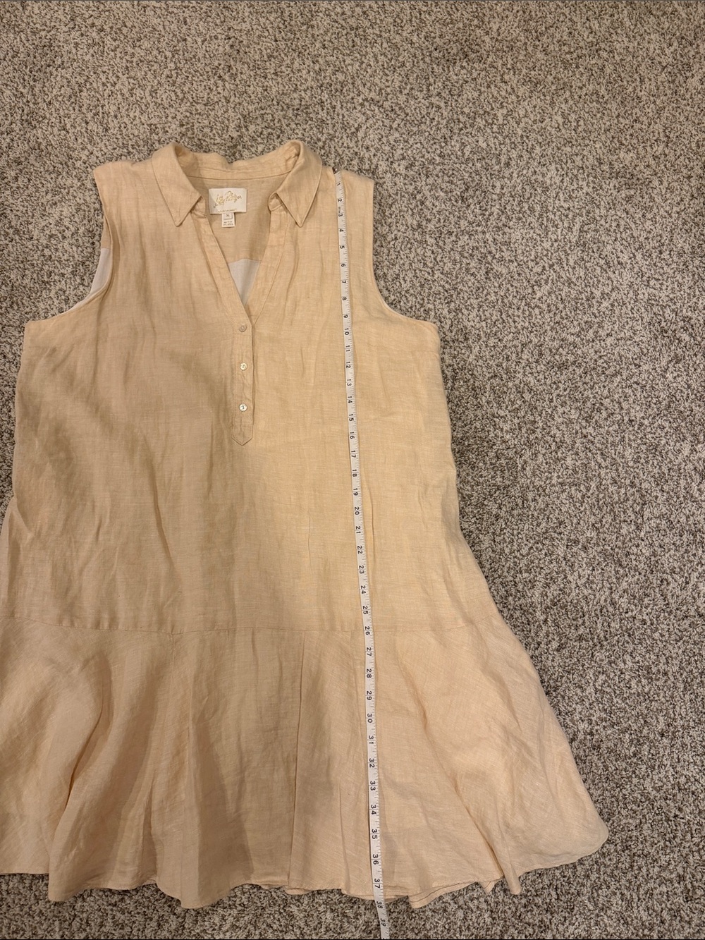 Lilly Pulitzer “Lagoon Linen” Sleeveless Linen Tunic/Dress - Picture 6 of 7